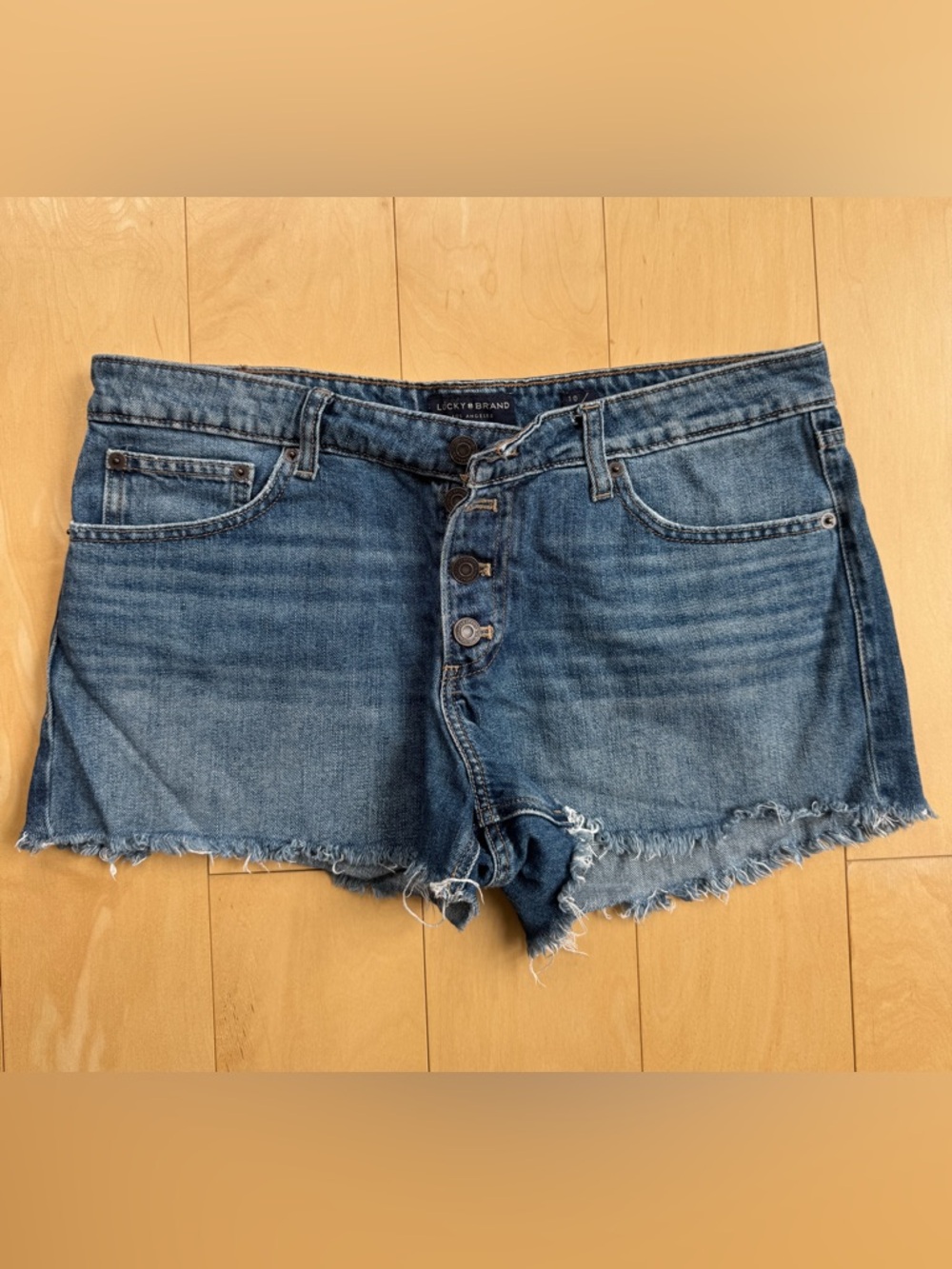 LUCKY BRAND Los Angeles THE CUT OFF Jean Shorts Women’s Size 10/30 Excellent